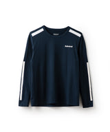 バイカラーラインプリントL/S TEE ATLA345