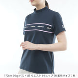 カラタッチ＋(PLUS) カラーロゴモックネックシャツ ADLA608
