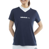 カラタッチ＋(PLUS) Vカラーモックネックシャツ ADLA633