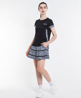 フラワープリントサイドスリット TEE ATLA619