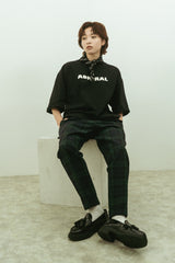 スリット入ビックTシャツ　ANMA509
