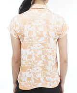スカラップヘム Aラインリーフジャガード シャツADLA331